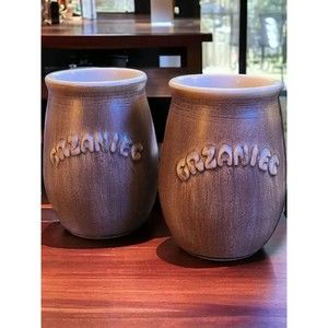 Grzaniec, Stoneware, Polish Mugs,Mulled Wine, Hand Painted Finish W Gloss Inside